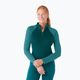 Лонгслів термічний жіночий Smartwool Classic Thermal Merino Baselayer 1/4 Zip Boxed emerald