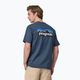 Чоловіча трекінгова футболка Patagonia P-6 Logo Responsibili-Tee утилітарного синього кольору 2