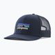 Кепка Patagonia P-6 Logo Trucker темно-синя