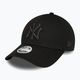 Жіноча бейсболка New Era Metallic Logo 9Forty New York Yankees чорна
