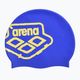 Шапочка для плавання arena Icons Team Stripe neon blue/butter 3