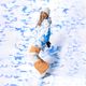 Жіноча сноубордична куртка ROXY Chloe Kim лазурно-блакитні хмари 12