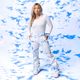 Жіночі сноубордичні штани ROXY Chloe Kim лазурно-блакитні хмари 8