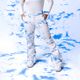 Жіночі сноубордичні штани ROXY Chloe Kim лазурно-блакитні хмари 9