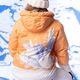 Жіноча сноубордична куртка ROXY Chloe Kim Puffy mock orange 8