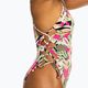 Жіночий суцільний купальник ROXY Printed Beach Classics Lace UP антрацитовий пальмова пісня с 7