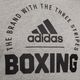Чоловіча футболка adidas Boxing середня сіра / вересовий чорний 3