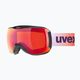 Гірськолижні окуляри UVEX Downhill 2100 CV S2 чорні блискучі/дзеркально-червоні/помаранчеві 5