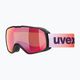 Гірськолижні окуляри UVEX Xcitd CV S2 чорні матові/дзеркально-червоні/зелені