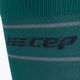 Компресійні шкарпетки для бігу жіночі CEP Reflective зелені WP40GZ 3