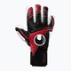 Дитячі воротарські рукавиці uhlsport Powerline Absolutgrip Finger Surround чорні/червоні/білі