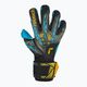 Воротарські рукавиці Reusch Attrakt Aqua Finger Support чорні/золоті/аква 2