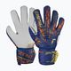 Дитячі воротарські рукавиці Reusch Attrakt Grip Junior преміум сині/золоті