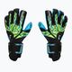 Воротарські рукавиці Reusch Attrakt Aqua Evolution чорні/флоу лайм/аква