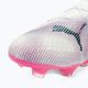 Футбольні бутси PUMA Future 7 Ultimate Low FG/AG білі/чорні/отруйно-рожеві/яскрава аква/сріблястий туман 7