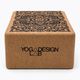 Блок для йоги  Yoga Design Lab Cork Yoga коричневий  BL-Cork-Mandala Black 2