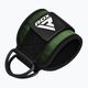 Напульсники для важкої атлетики з тримачами на щиколотку RDX A4 Ankle Straps For Gym Cable Machine army green 2