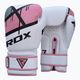 Рукавиці боксерські жіночі RDX BGR-F7 біло-рожеві BGR-F7P 7
