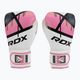 Рукавиці боксерські жіночі RDX BGR-F7 біло-рожеві BGR-F7P