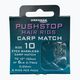 Поводок для methody Drennan Pushstop H'Rig Carp Match зі стопером гачок + волосінь 8 шт. прозорий HNQCMA014