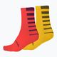 Чоловічі шкарпетки для велоспорту Endura Coolmax Stripe 2 pack гранатовий