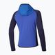 Чоловіча бігова куртка Mizuno Warmalite Hybrid FZ вечірня синя/серфінг плетіння 2
