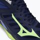Чоловічі волейбольні туфлі Mizuno Wave Dimension вечірні сині/технологічний зелений/лоліт 10