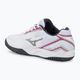 Жіночі тенісні туфлі Mizuno Break Shot 4 AC білі / рожеві тетра / турбулентність 3