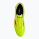 Кросівки футбольні чоловічі Mizuno Morelia II Elite MD safety yellow/fiery coral 2/galaxy silver 6