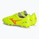 Кросівки футбольні чоловічі Mizuno Morelia Neo IV Pro MD safety yellow/fiery coral 2/galaxy silver 4