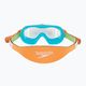 Дитяча маска для плавання Speedo Sea Squad Jr блакитна/зелена/помаранчева/прозора 5