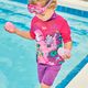 Дитяча маска для плавання Speedo Sea Squad Jr електрична рожева/бузкова/квіткова/прозора 7