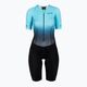 Комбінезон для триатлону жіночий HUUB Commit Long Course Suit чорно-блакитний COMWLCS