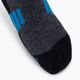 Шкарпетки трекінгові чоловічі Brubeck BTR002 Trekking Light графітові/блакитні 3