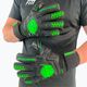 Воротарські рукавиці Football Masters Voltage Plus NC чорні/флуоресцентні 4