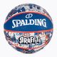 Баскетбольний м'яч Spalding Graffiti 7 блакитно-червоний 84377Z