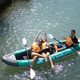 Надувна байдарка 3-х місна 12’6″ Aqua Marina Recreational Kayak зелена Laxo-380 10