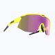 Велосипедні окуляри Bliz Breeze S3+S1 матові неонові жовті/коричневі фіолетові мульти/рожеві 3