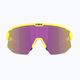 Велосипедні окуляри Bliz Breeze S3+S1 матові неонові жовті/коричневі фіолетові мульти/рожеві 5