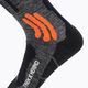 Трекінгові шкарпетки X-Socks Trek X Merino сірий дует меланж/х-помаранчевий/чорний 3