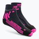 Жіночі бігові шкарпетки X-Socks Run Speed Two 4.0 доломітовий сірий/неоновий фламінго