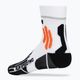 Чоловічі шкарпетки X-Socks Run Speed Two 4.0 бігові шкарпетки арктичні білі/помаранчеві 2