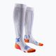 Чоловічі шкарпетки для бігу X-Socks Run Expert Effektor безрецептурні бігові шкарпетки білі/помаранчеві/сині