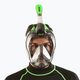 Повна маска для снорклінгу SEAC Magica сіра прозора/зелений лайм для снорклінгу 7