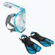 Набір для снорклінгу Cressi Duke Bonete Net Bag translucent aquamarine