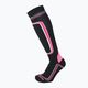 Шкарпетки лижні  жіночі Mico Heavy Weight Primaloft Ski чорно-рожеві CA00119 4