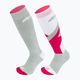 Шкарпетки лижні дитячі Nordica Multisports Winter Jr 2 pary lt grey/coral/white 6