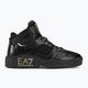 EA7 Emporio Armani Basket Mid потрійні чорні/золоті туфлі 2