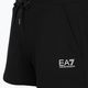 Жіночі шорти EA7 Emporio Armani Train Shiny чорний / логотип білий 3