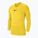 Чоловічий туристичний термо лонгслів Nike Dri-FIT Park First Layer жовтий/чорний 4